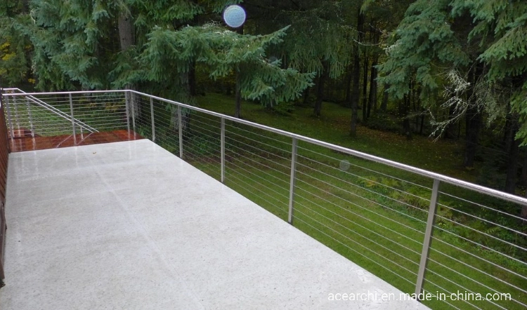 Ace Outdoor Marine Grade Stainless Steel Balustrade Wire Railing Cable Handrail