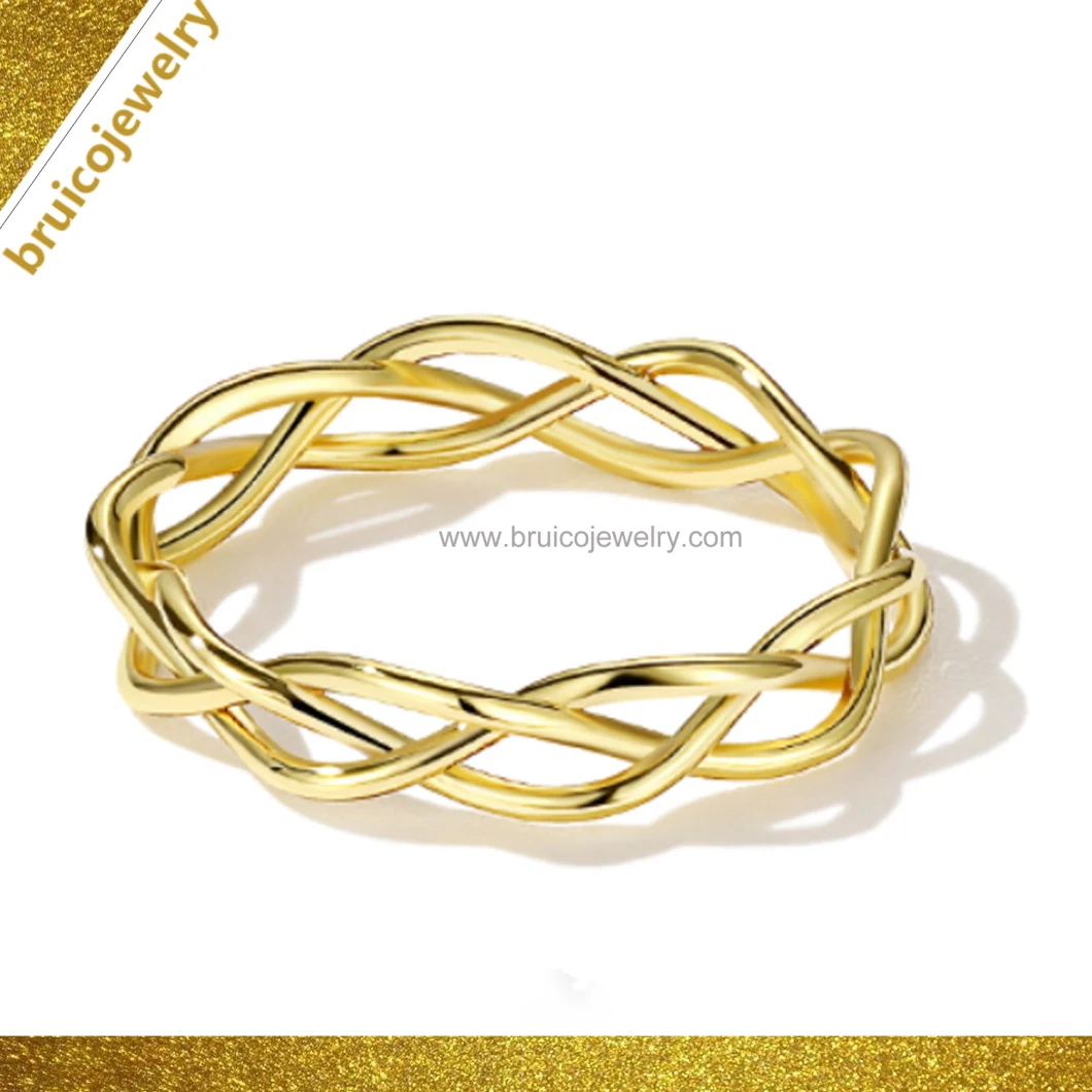 Fashion Instagram Jewellery Gold Plated 925 Sterling Silver Jewelry Ring