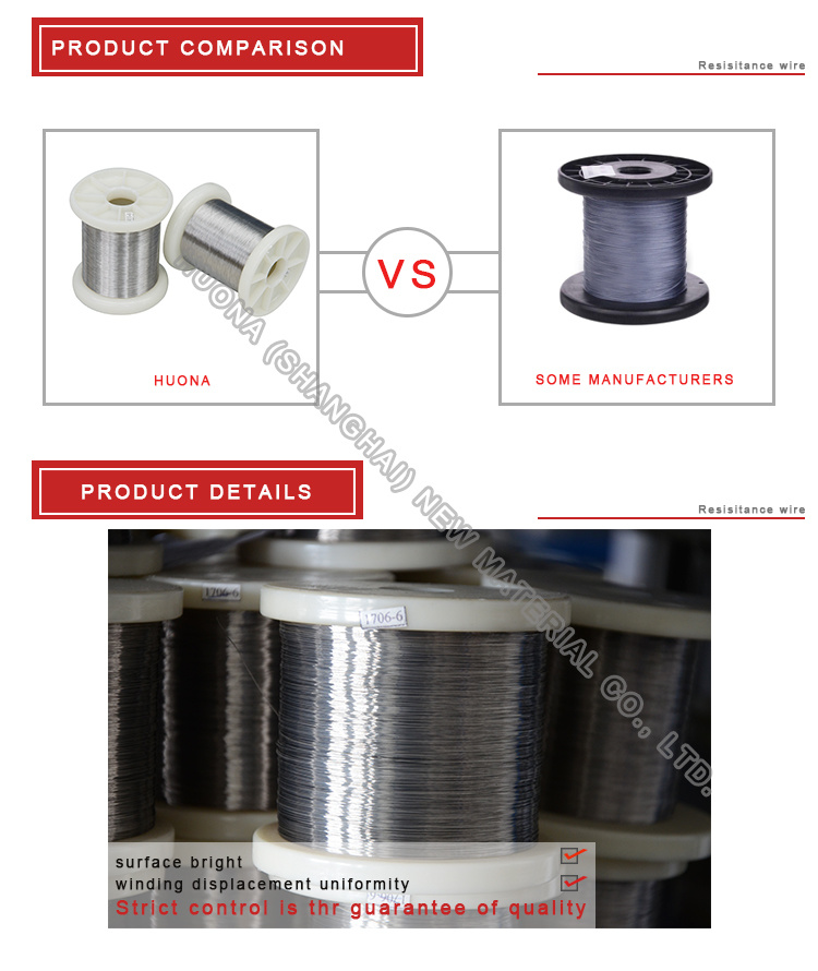 Nichrome Heating Resistance Precision Alloy Wire (NiCr8020)