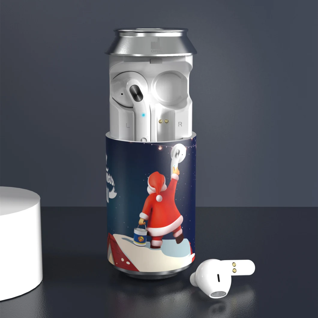 2020 OEM Customed Promotion Gift Cans Mini Bear Soda Cans Bluetooth 5.0 Tws Wireless Earphone