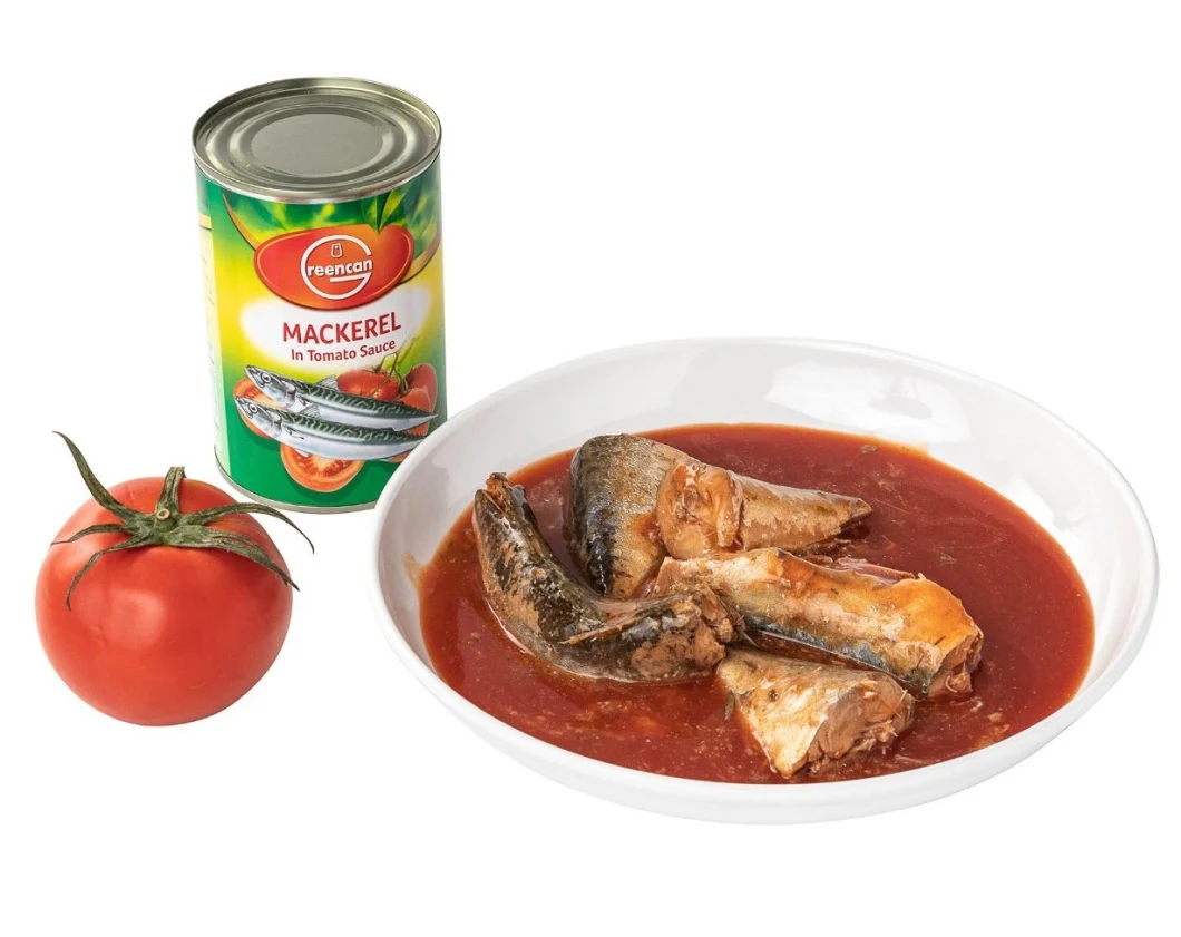 Canned Seafood Mackerel Fish in Tomato Sauce Canned Mackerel in Tomato Sauce with Private Labels