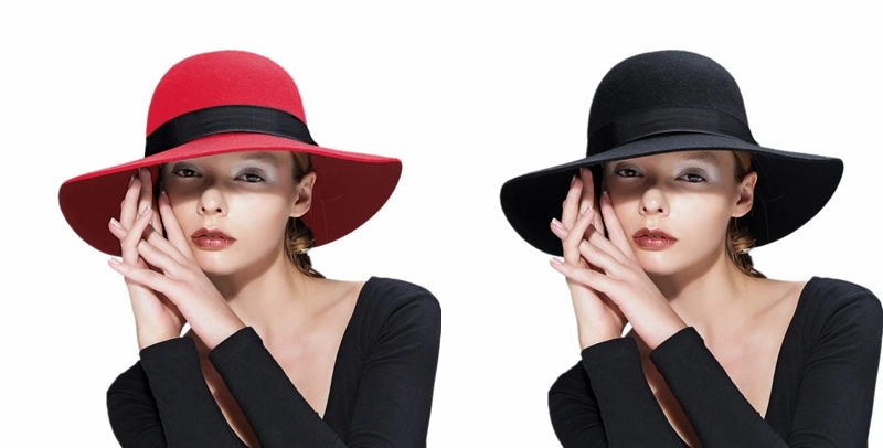 Plain Winter Outdoor Luxury Fashion Wool Pork Pie Fedora Felt Hats for Women