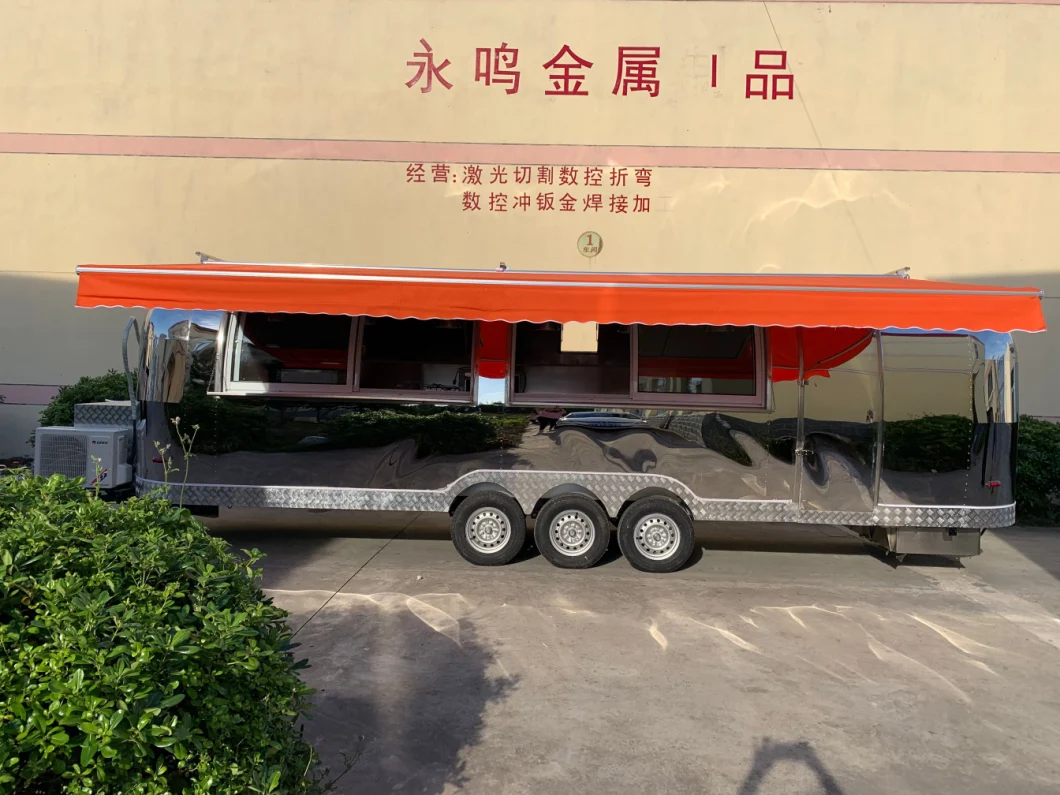China Food Display Cart Equipped Mobile Shawarma Food Carts for Sale Catering Food Trailer