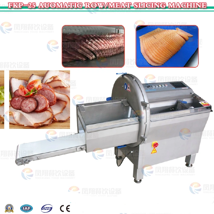 Fkp-25 Indutrsial Frozen Meat / Fish Cheese Ham Sausage Slicing Cutting Machine
