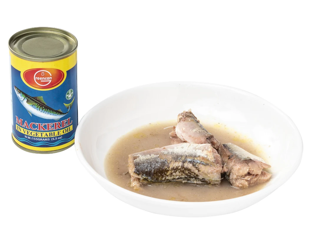 Canned Fish Canned Mackerel with Oval Tin Fish in Tomato Sauce 425g