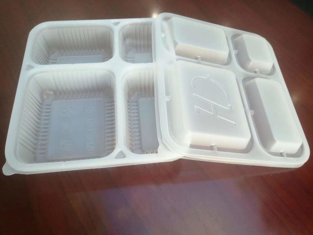Supermarket Customized Black Vegetable Fruit Meat Food Packaging PP Blister Tray Take-Away Lunch Tray