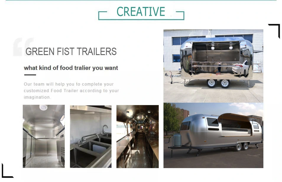Fully Equipped Electric Mobile Halal Food Cart for Sale Middle East