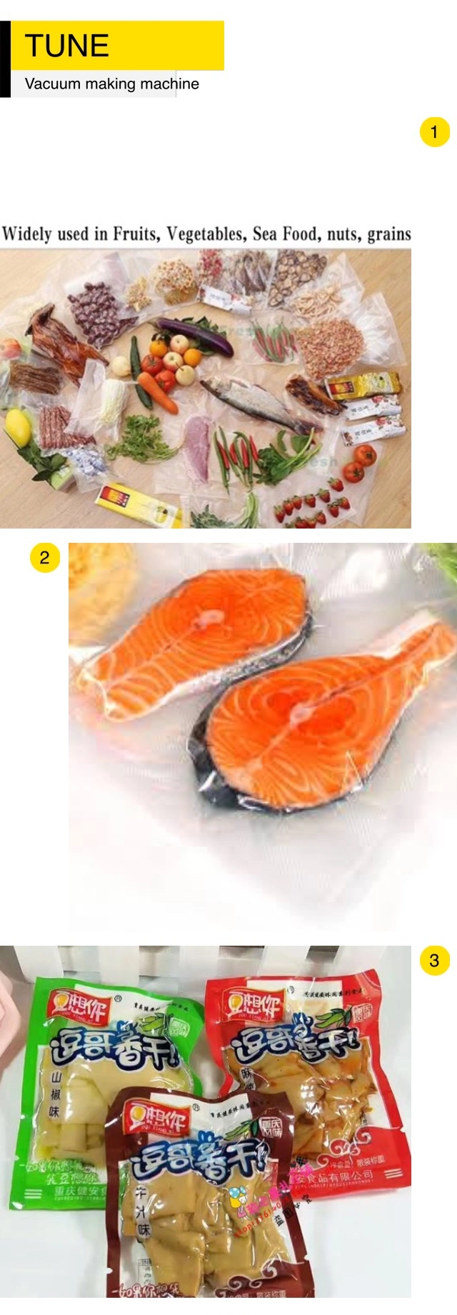 Factory Price Meat Beef Chicken Tea Automatic Vacuum Sealer Packing Machine