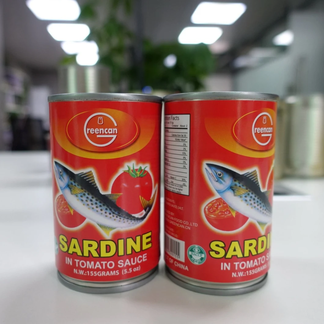 Hot Selling Canned Fish Canned Sardines in Vegetable Oil 155g