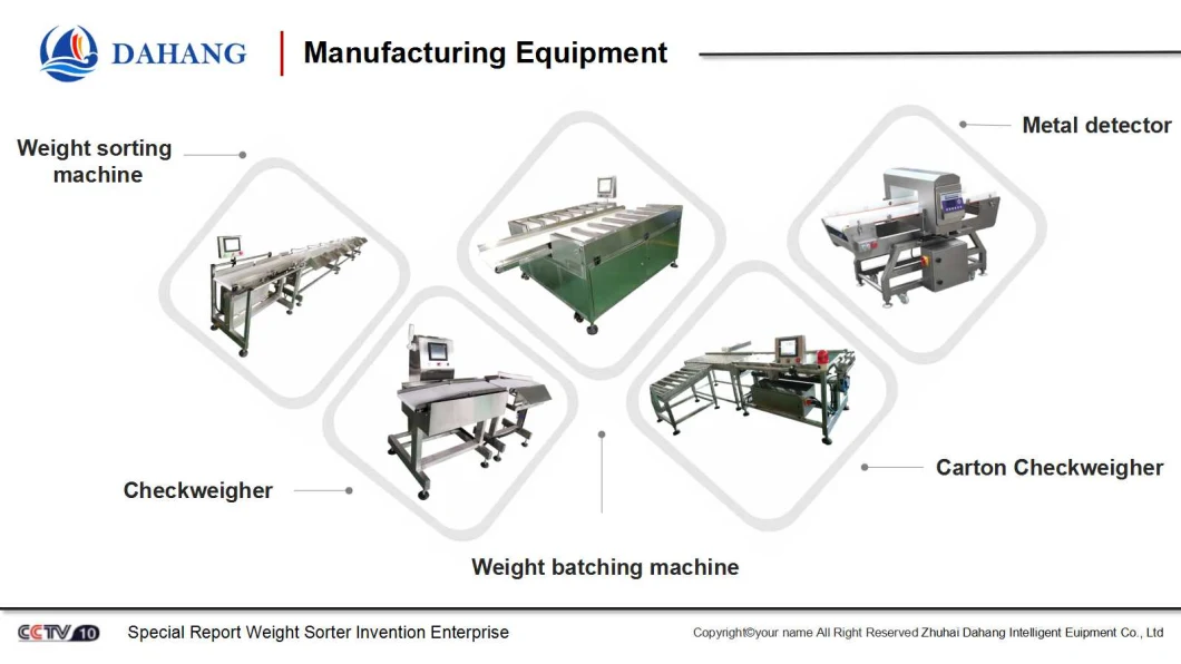 Chicken and Meat Weight Classifier Machine for Meat Processing Line