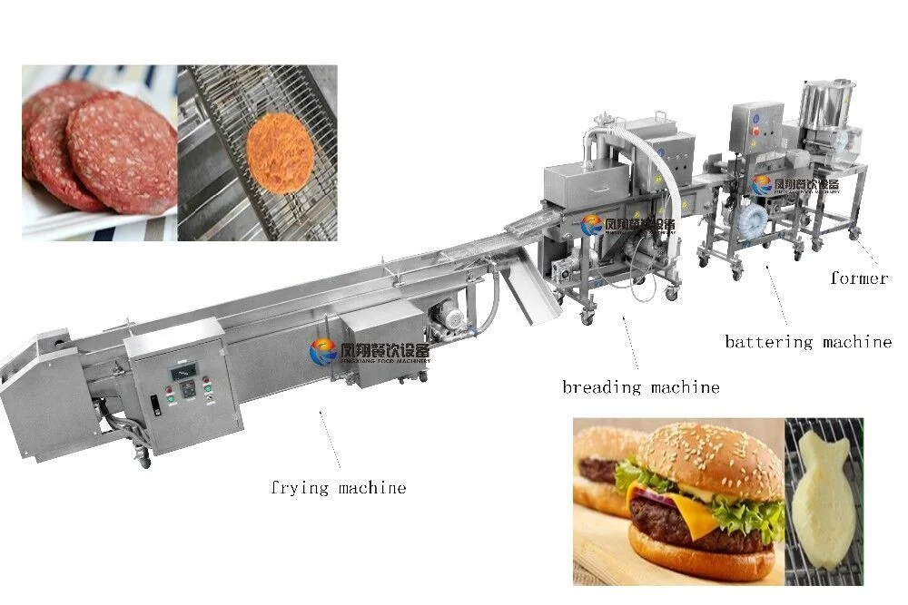 Chicken Beef Meat Burger Patty Making Machine Meat Patty Forming Line