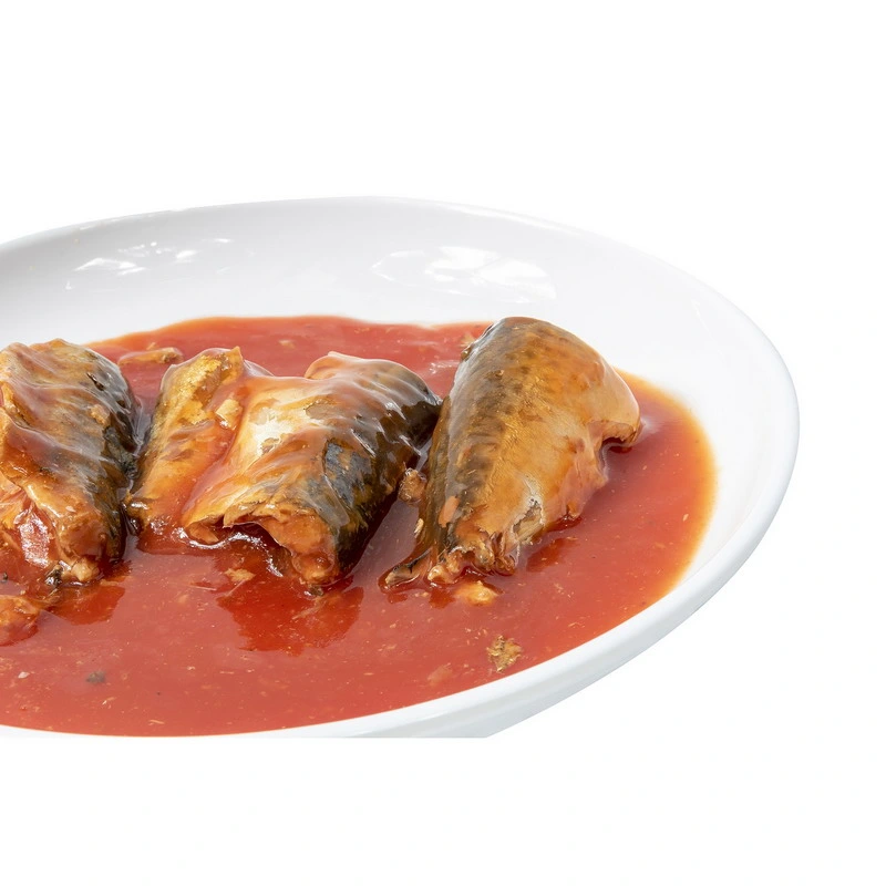 Factory Wholesale Canned Fish Canned Mackerel in Brine/Tomato Sauce 425g