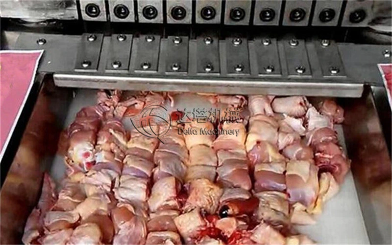 Cheap Chicken Poultry Meat Cube Cutter / Frozen Beefsteak Lamb Chops Dicing Machine Mutton Ribs Pork Skin Cutting Slicing Machine
