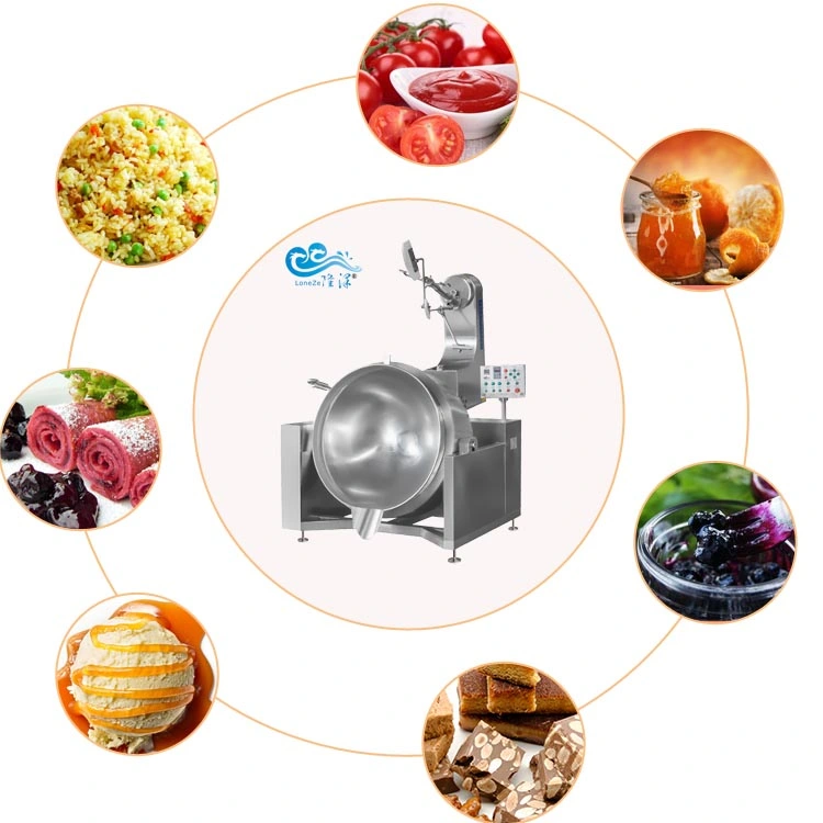 China Factory Commerical Gas Heated Cooking Pot Industrial Cooking Wk Automatic Cooking Equipment on Hot Sale