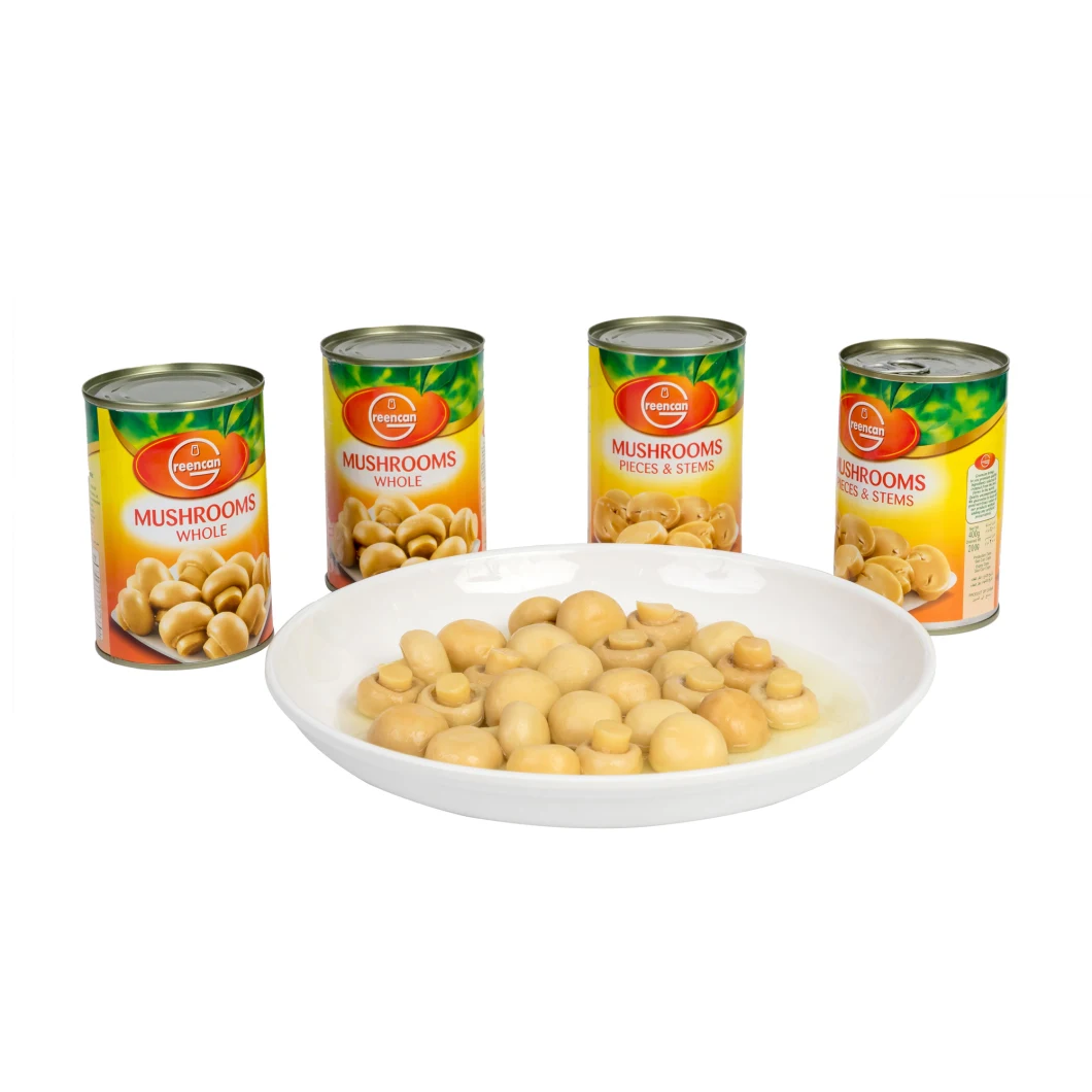 Canned Mushroom Whole/Slices/Pns with 425g Top Quality