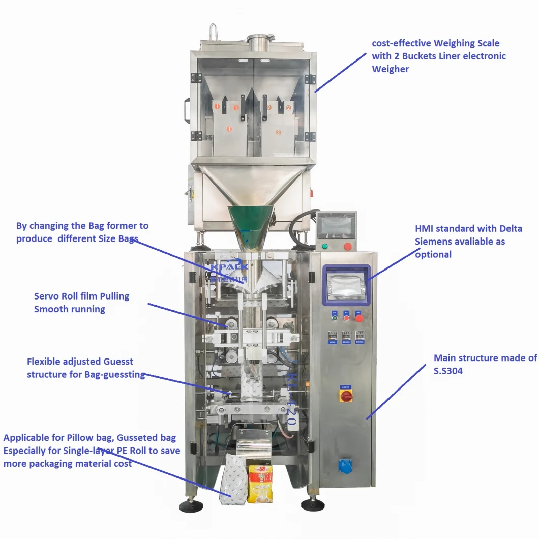 China Food Packaging Machine Manufacturer Wholesale Pet Food Vffs Bagging Packaging Machine