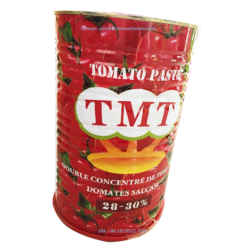 Halal Certification 4500g Canned Tomato Paste Aspetic Canned Tomato Paste Size 70g -4500g