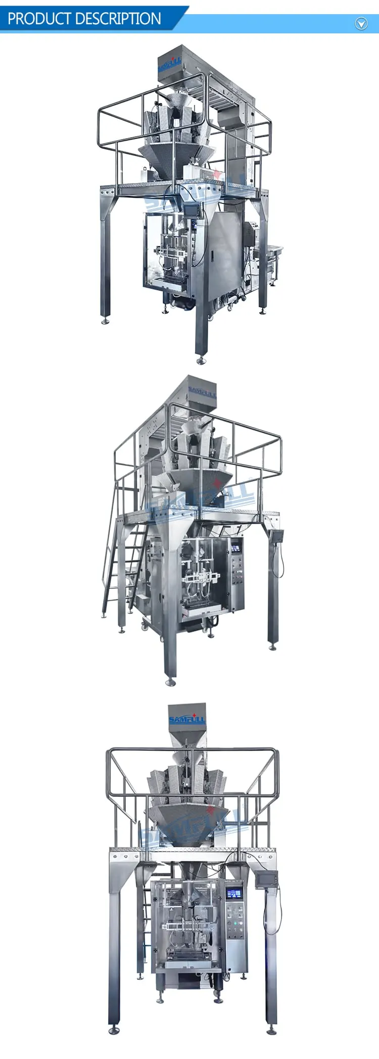 Meat Packing Machine Multihead Weigher for Beef Pork Chicken Mutton