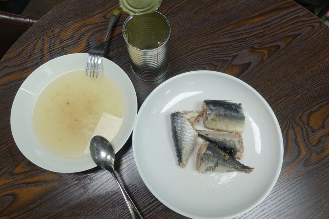 Canned Seafood Canned Mackerel in Brine/Water with Private Label
