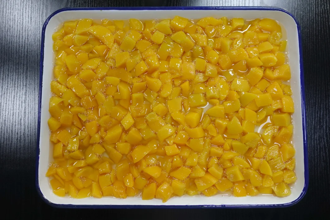 Canned Fresh Fruit 3kg Canned Yellow Peach Dices From Factory Price