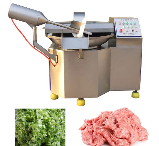 Stainless Steel Meat Bowl Cutter High Efficiency Productive Meat Vegetable Cutter Shredder Meat Cutters