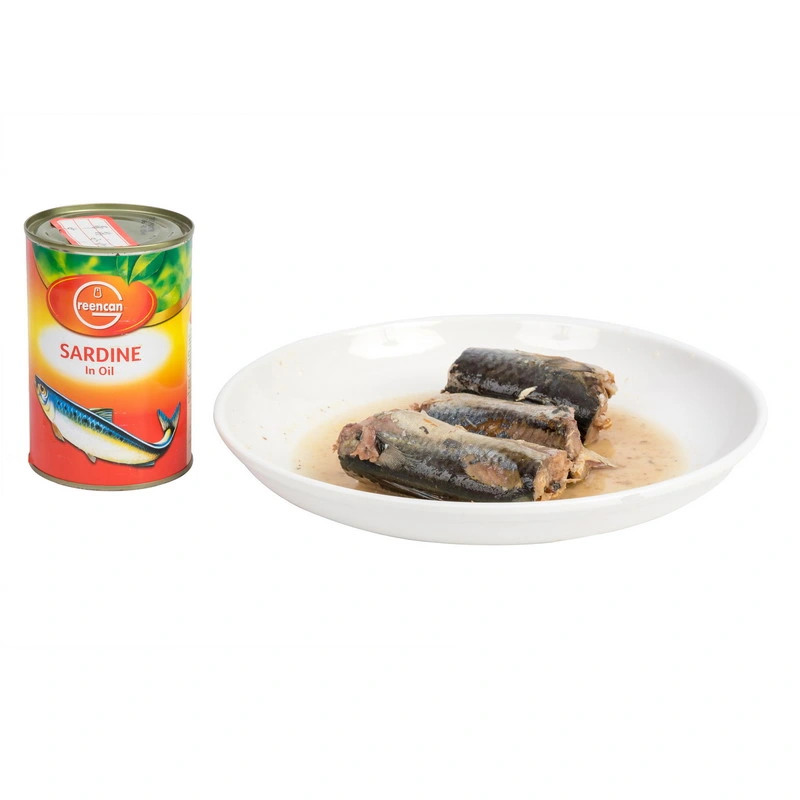 Factory Wholesale Canned Fish Canned Mackerel in Brine/Tomato Sauce 425g
