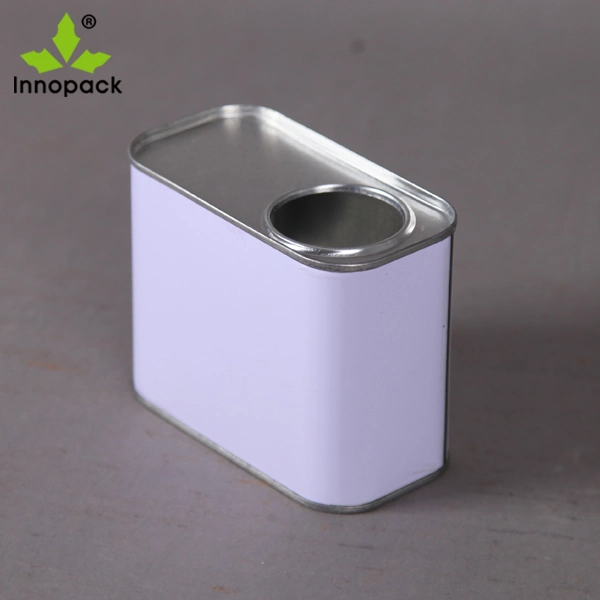 Glue Tin Can with Plastic Lid / Square Metal Tin Paint Can Sizes
