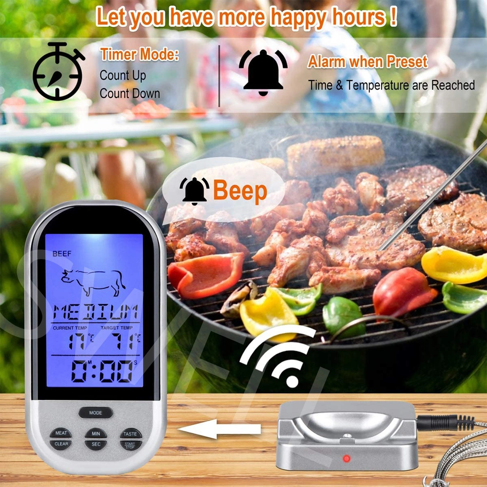 Hot Sale Food Thermometer BBQ Meat Thermometer New Digital Kitchen Wireless BBQ Food Meat Thermometer