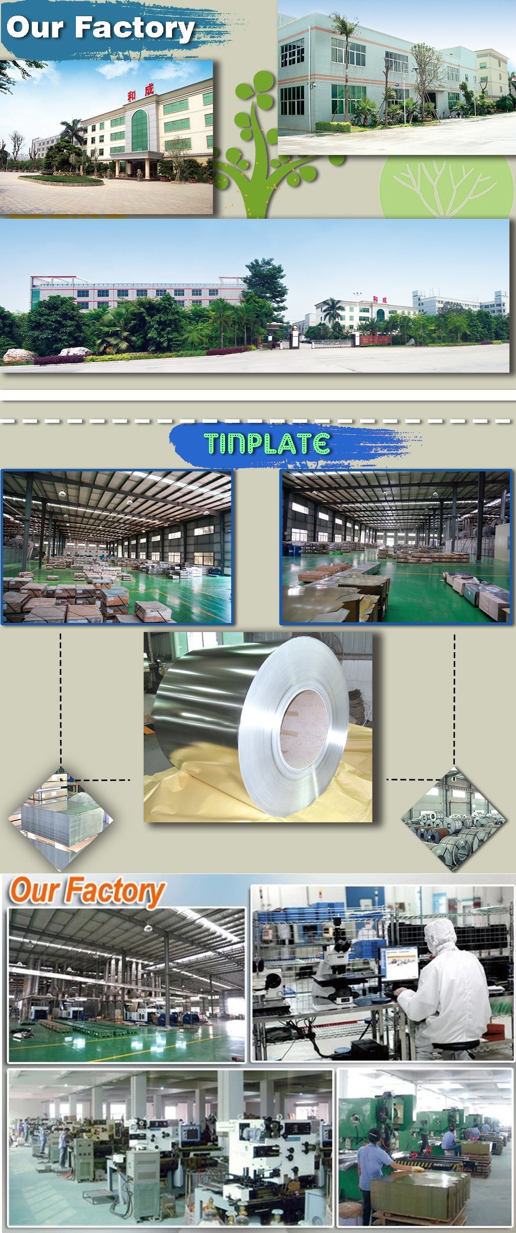 Tin Lid/Tin Cover/Tin End for Round Can or Square Can