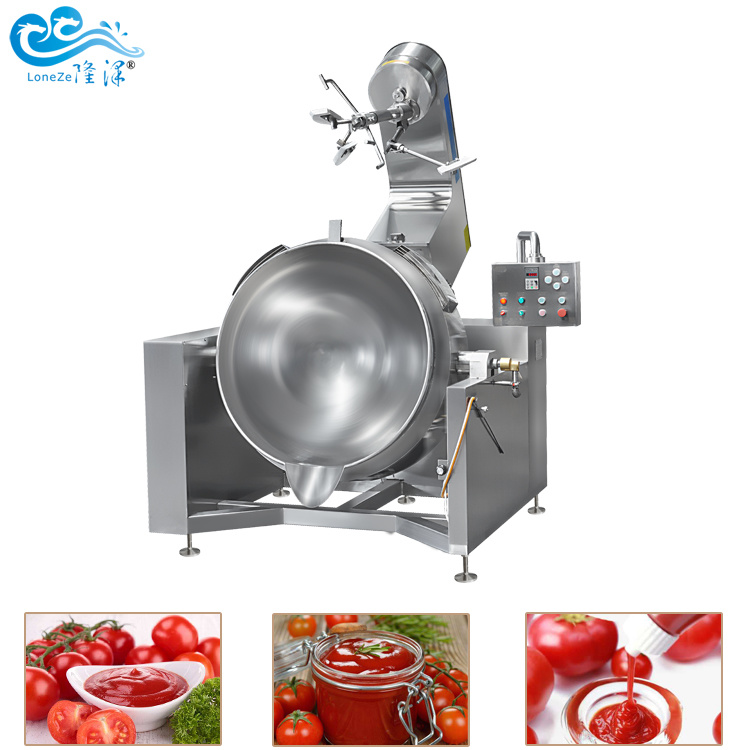 Commercial Big Capacity Sauce Cooking Machine Sauces Cooking Kettle Caramel Sauce Cooking Machine Cheap Price