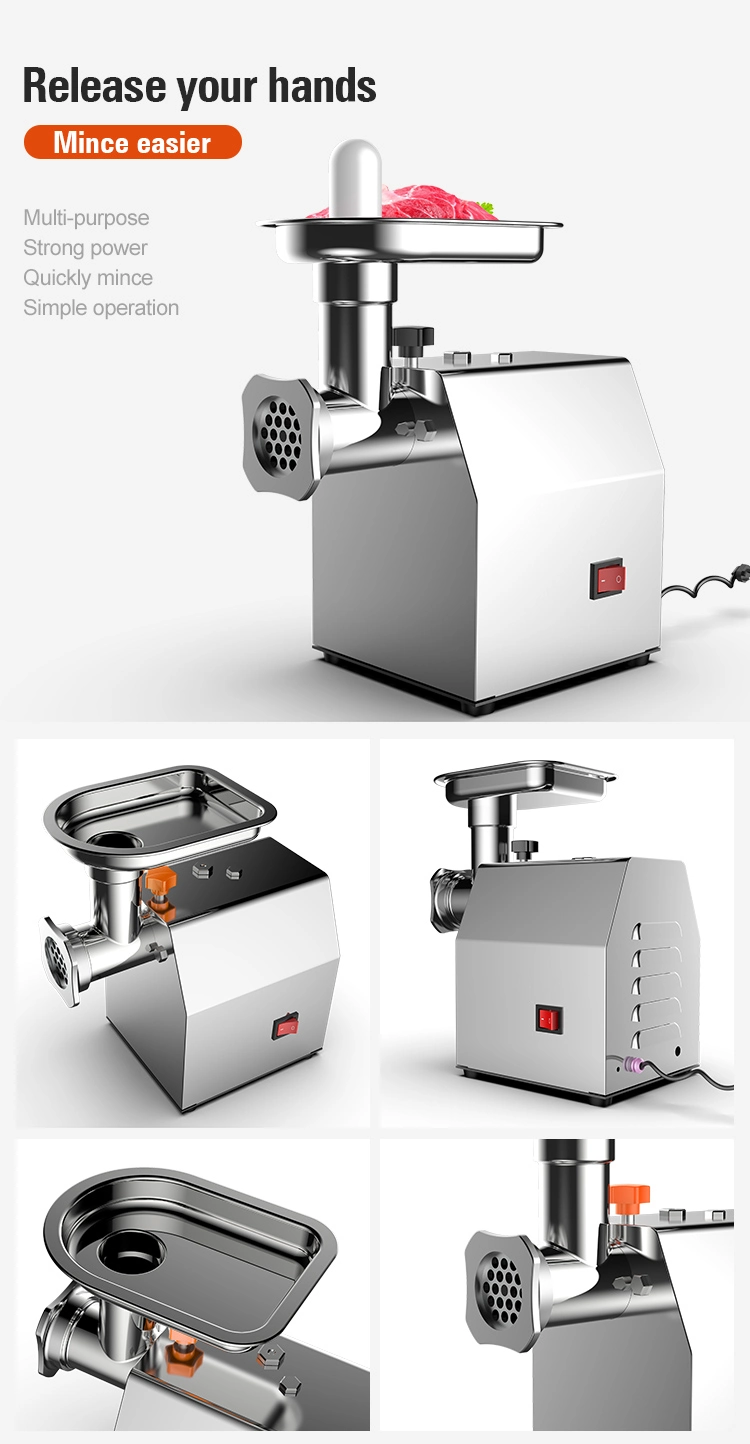 Industrial Meat Grinder Meat Processing Machinery Stainless Steel Meat Mincer Bacon Meat Slicer