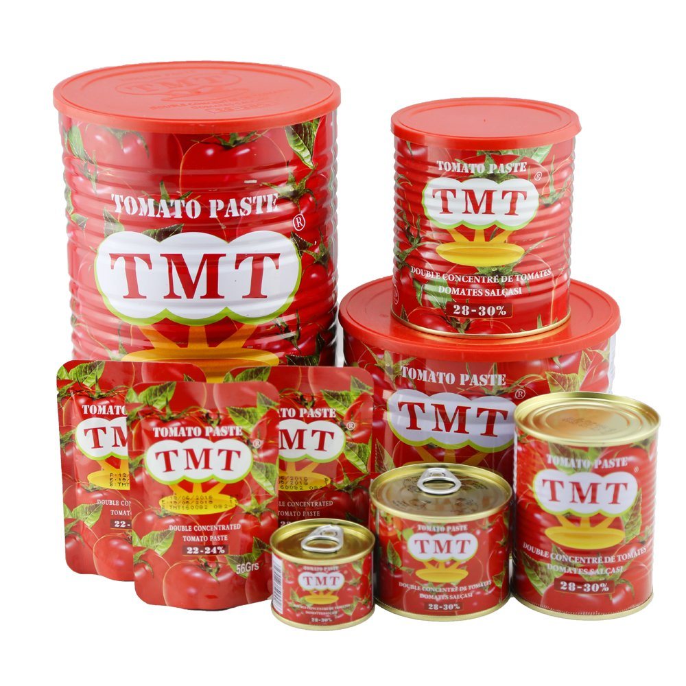 Halal Certificate High Quality Canned Tomato Paste Jioo Brand