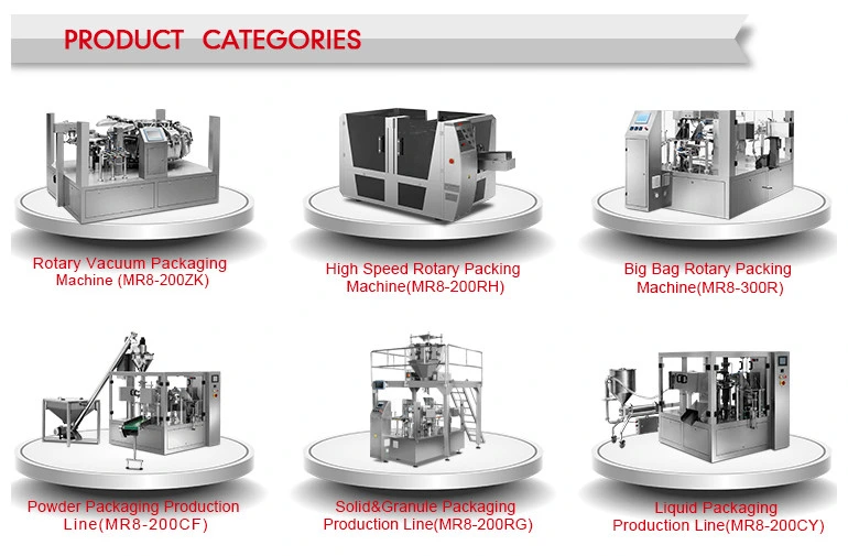 Automatic Dried Pork Beef Jerky Rotary Packaging Machine with Ce Certificate