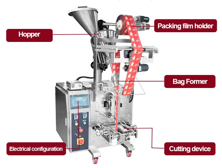 Full Automatic Chilli Curry Chicken Flavor Food Powder Packing Machine