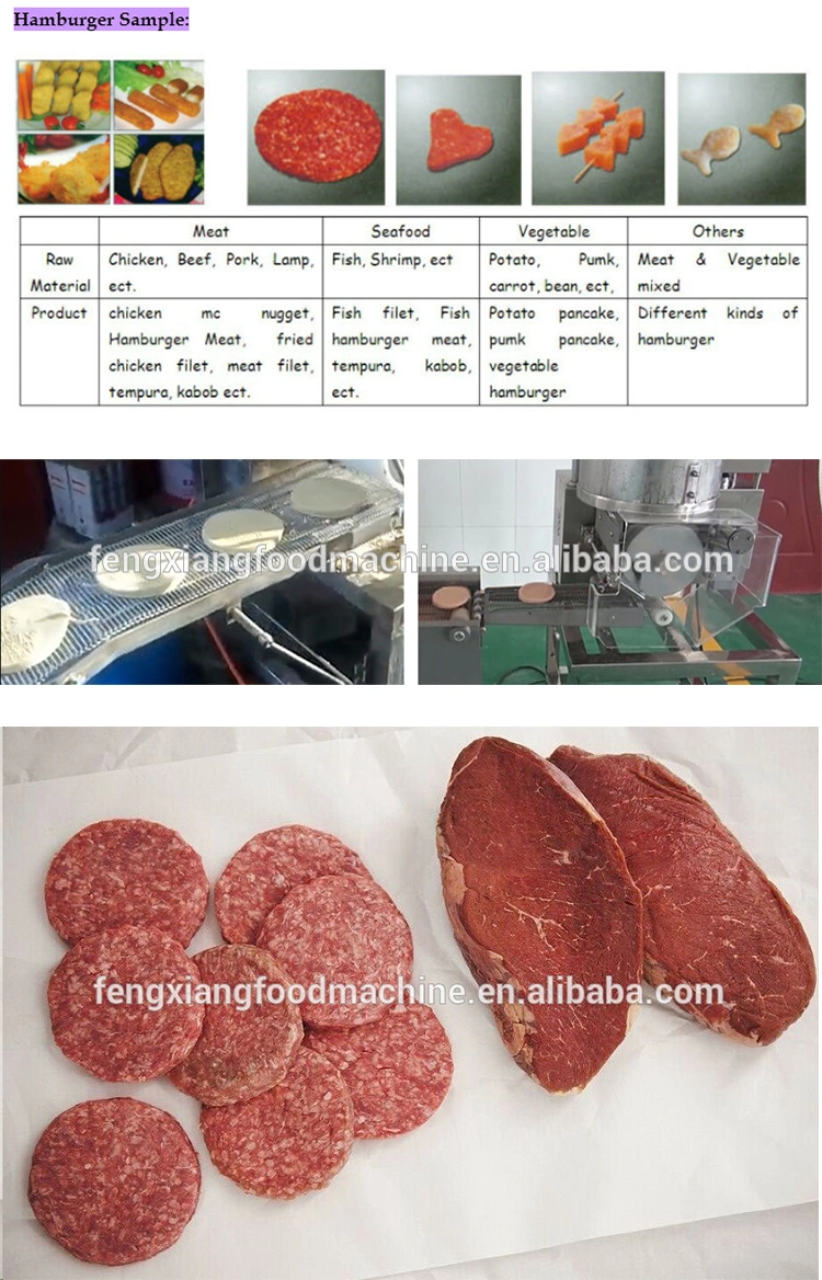 Chicken Beef Meat Burger Patty Making Machine Meat Patty Forming Line