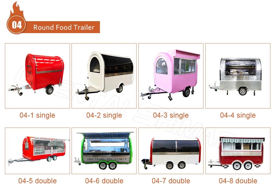 China Food Trailer Mini Cart for Ice Cream