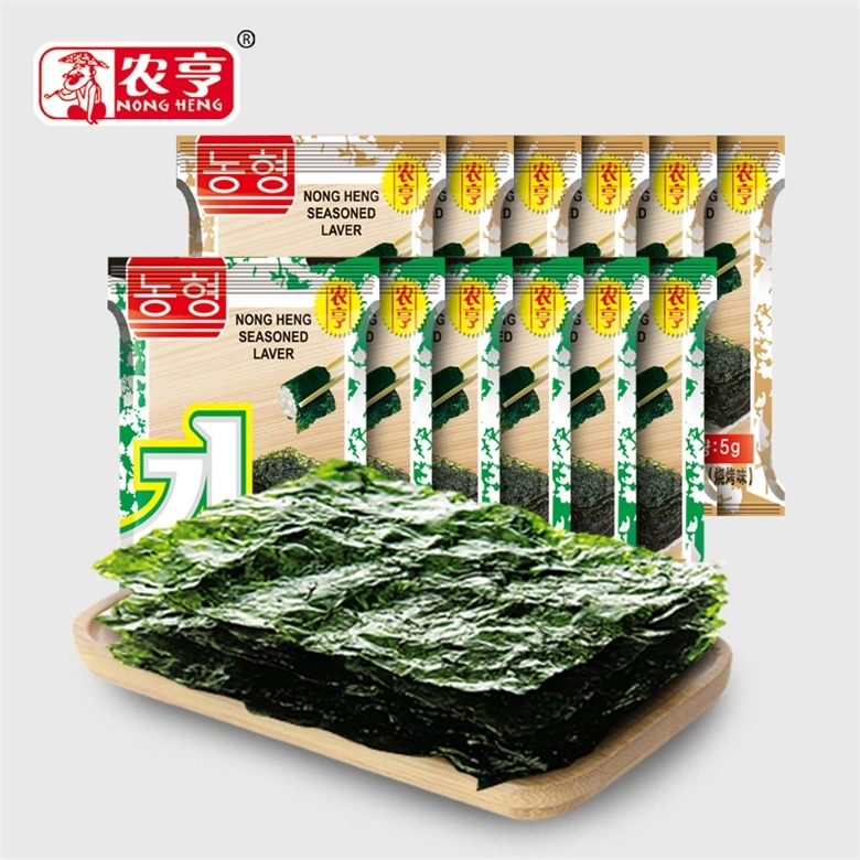 35g Canned Roasted Seaweed Almond Sandwich Seaweed for Muslim with Hahal Report