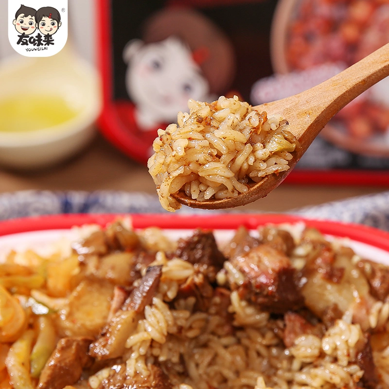 Braised Pork Delicious Self-Heating Instant Convenient Rice