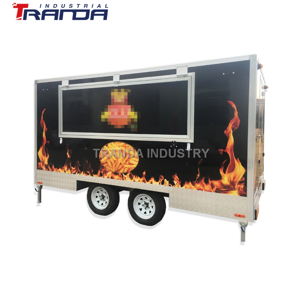 Large Size Food Truck Mobile China Food Trailers Outdoor Food Cart for Sale