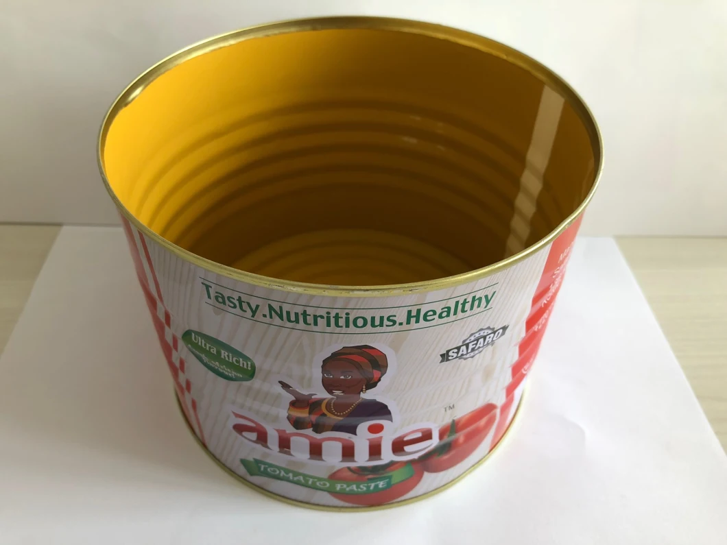 Halal Certification 4500g Canned Tomato Paste Aspetic Canned Tomato Paste Size 70g -4500g