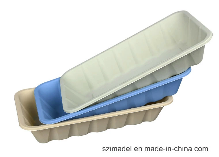 Biodegradable Cornstarch Lunch Trays Rectangle Disposable Meat&Deli Trays