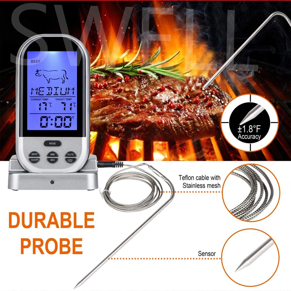 Hot Sale Food Thermometer BBQ Meat Thermometer New Digital Kitchen Wireless BBQ Food Meat Thermometer