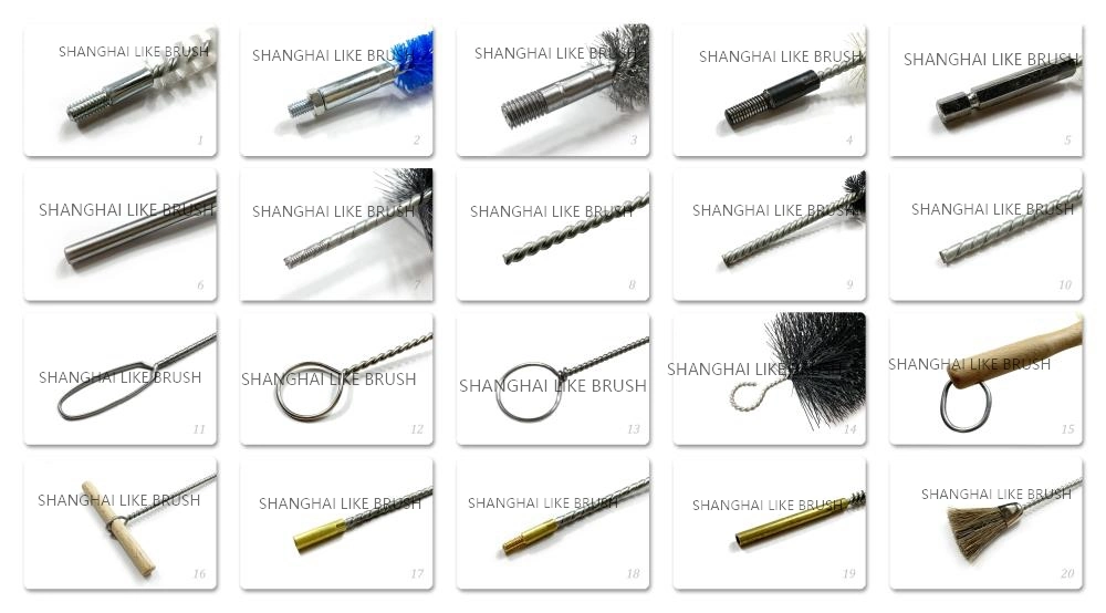 Long Stainless Handle Abrasive Wire Polishing End Brushes