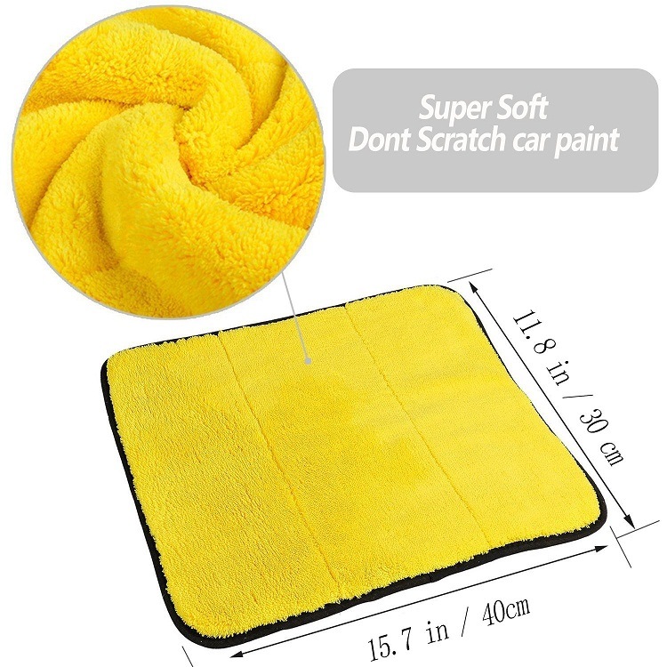 Coral Fleece Microfiber Car Wash Cleaning Cloth Towel