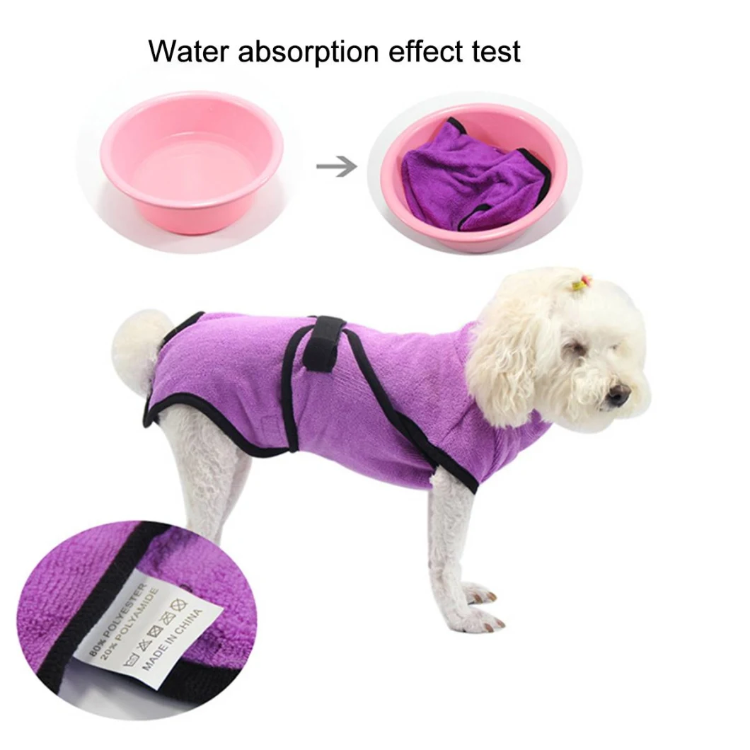 Microfiber Bath Towels Pet Cat Dog Bathrobe Pet Products