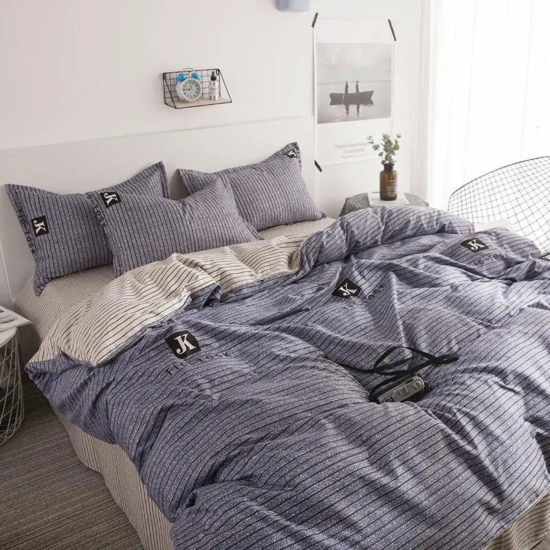 70-120 GSM Microfiber Bed Sheet Set, Bedding Set Hotel Style, Adult Bed Sheet with Comforter