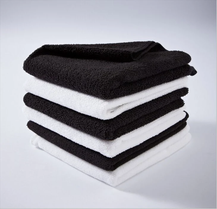 Black Color Microfiber Hair Drying Towel for Hair Saloon