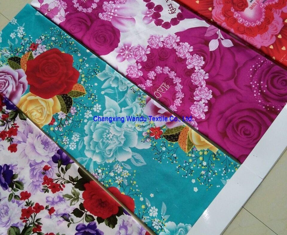 Factory 100 Polyester Microfiber Sunflower Disperse Printing Fabric for Bedsheets to Burkina Faso