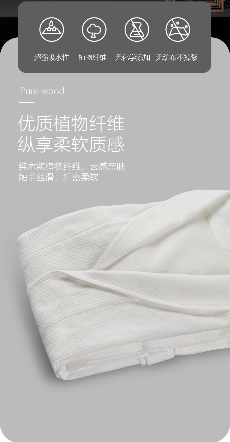 Disposable Non-Woven Bathrobe for Beauty Salon and SPA