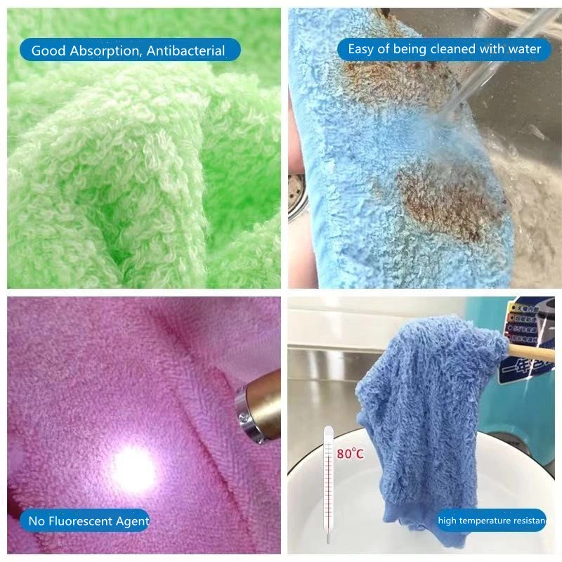 All Purpose Good Absorption Soft Microfiber Cleaning Wipes Glass Towels